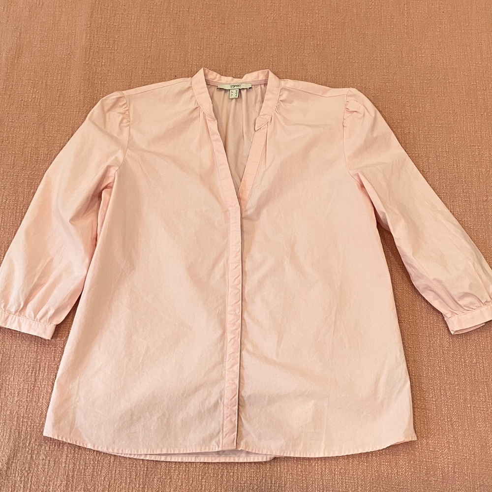 Organic cotton Esprit Soft Pink Blouse size 6 wm’s